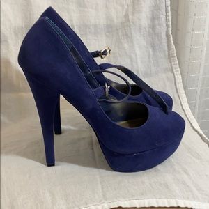 Royal blue heels